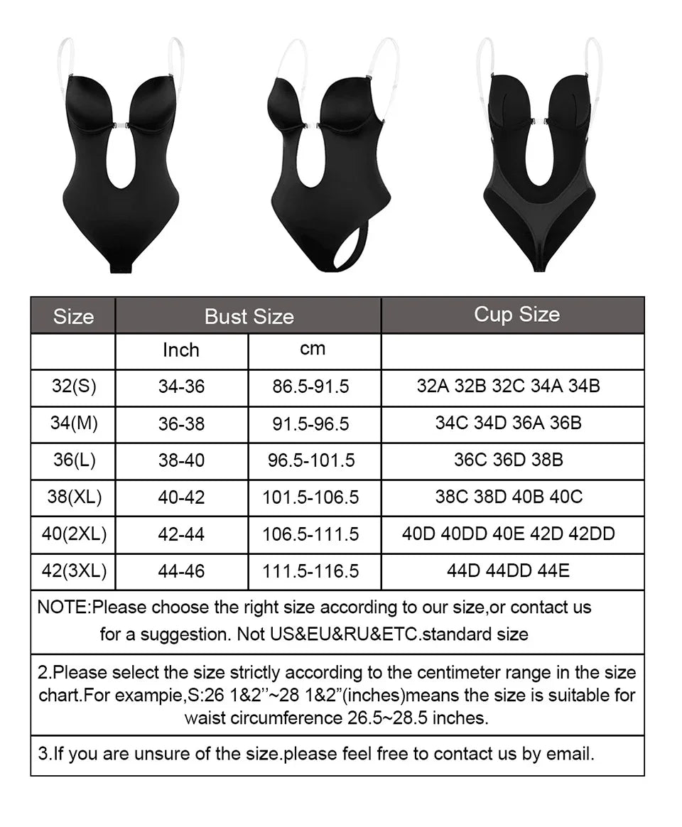 Body invisible pour femme